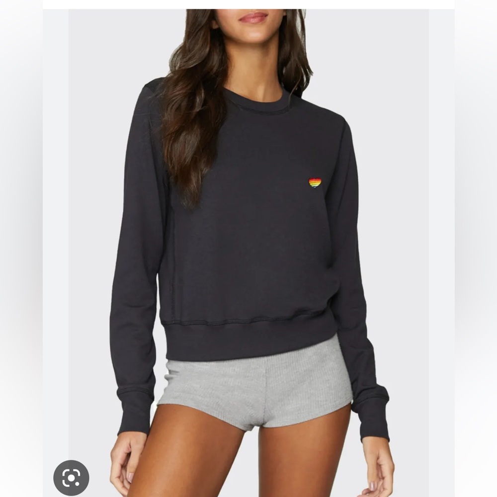 Spiritual Gangster | Good Vibes Paulette Crew Sweatshirt SMALL